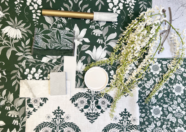 Pastoral Elegance Forest flatlay landscape